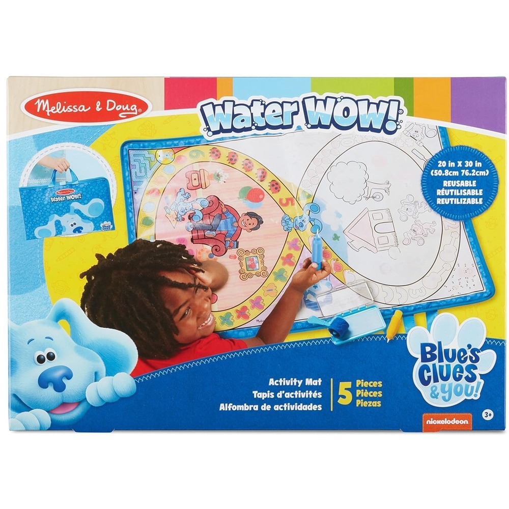 Melissa & Doug Activity Mat Kids OS Blue NEW Blues Clues & You Water WOW 5 Piece